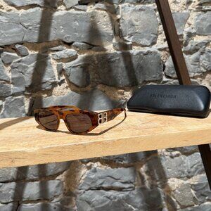 Balenciaga BB0095S Brown Cat Eyes Sunglasses